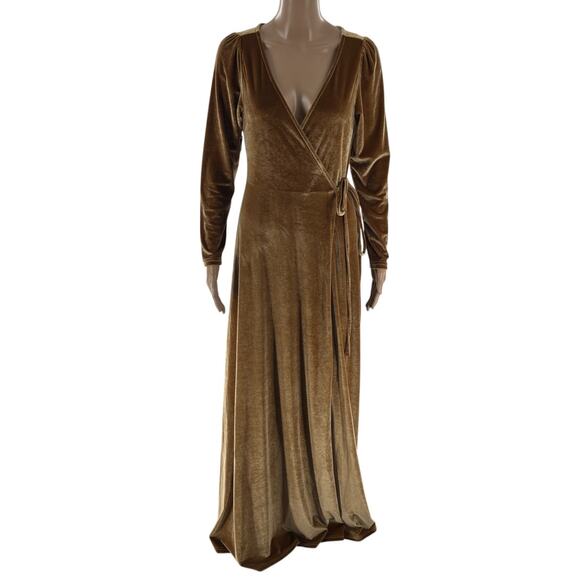 Baltic Born Gold Wrap Dress - Picture 5 of 12